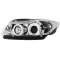 BMW E90/E91 (05-08) priekšējie lukturi, eņģeļ acis, hromēti